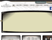 Tablet Screenshot of bridalgallerybyyvonne.com